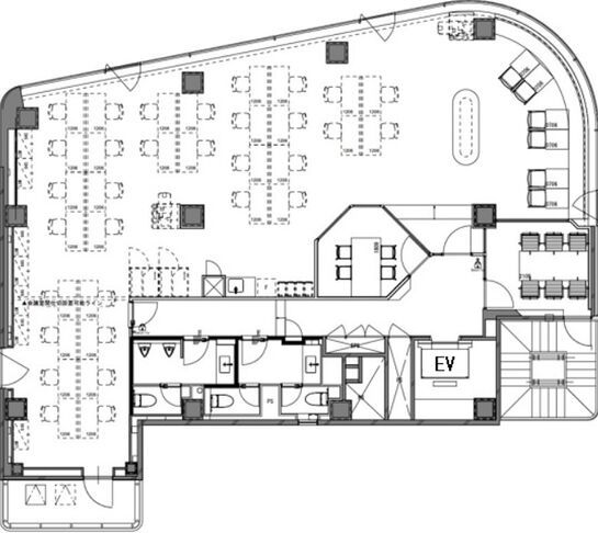 THE CROSS 日本橋人形町(旧:FT日本橋久松町ビル) 5階 平面図