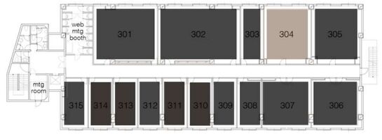 大橋会館 3階304 平面図