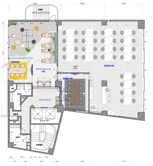 The Fellow Bunkyo 7階 平面図