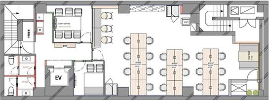 日平本郷ビル 地下1階 平面図