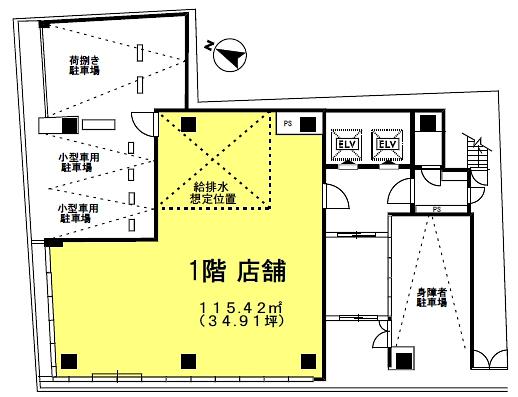 喜助日本橋室町ビル 1階 平面図