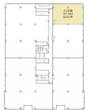 ウノサワ東急ビル 3階C 平面図