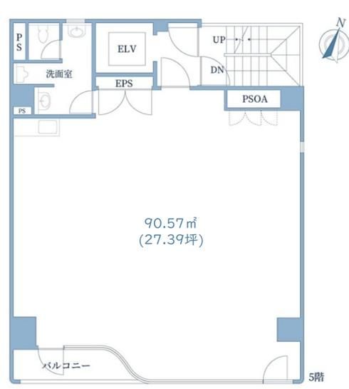 石川第2LKビル 2階 平面図