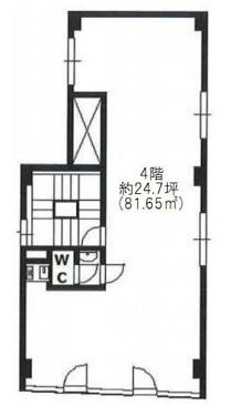 コスギビル 4階 平面図