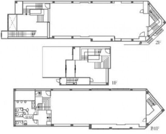 グランブルー 地下1階～2階 平面図
