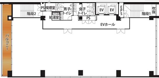 コーストライン品川ビル 4階 平面図