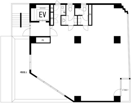 フレックス三軒茶屋 5階 平面図