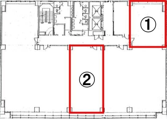 渋谷第一生命ビルディング 3階① 平面図