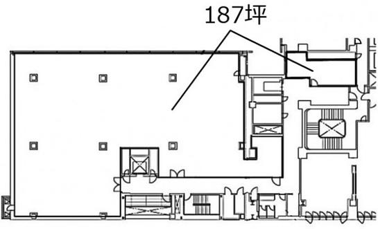 ハンドレッドサーカスイーストタワー（HUNDRED CIRCUS East Tower）（旧：ホテル海洋） 3階 平面図