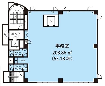 TPR中目黒ビル 3階 平面図
