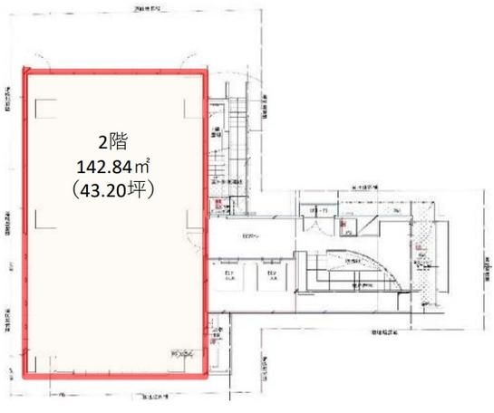 （仮称）SK-K神田駿河台計画 2階 平面図