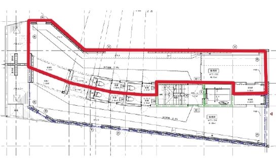 ACN目黒Garden（旧：THE EDGE） 4階401 平面図