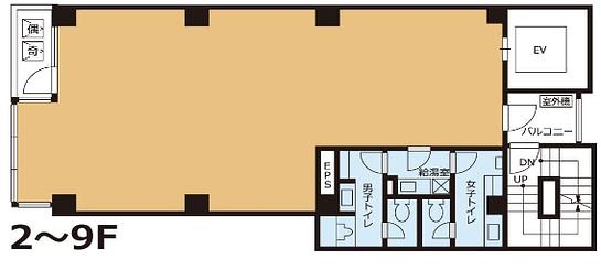 VORT新橋Ⅱ 9階 平面図