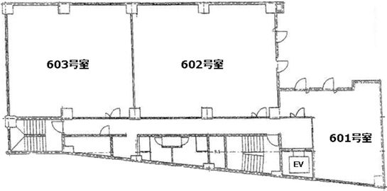 東プレビル 6階603 平面図
