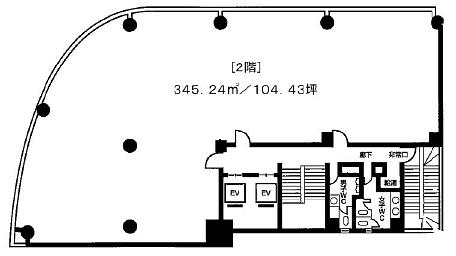 東貨ビル 2階 平面図