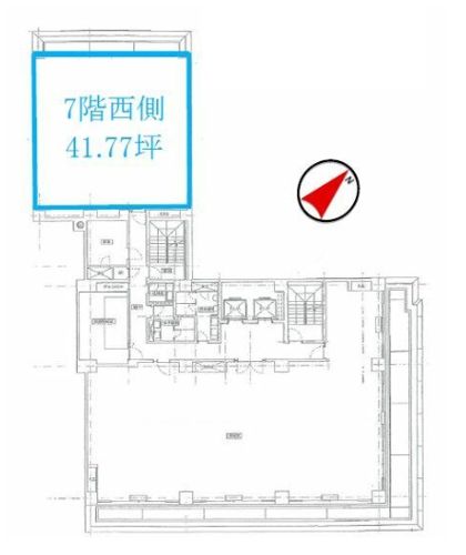 アーク銀座ビルディング 7階西 平面図