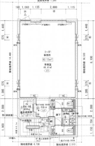 エラスムス虎ノ門 5階 平面図