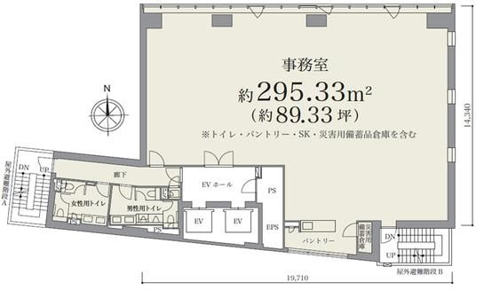 BIZCORE神保町Ⅱ 7階 平面図