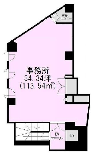 BIC赤坂ビル 5階 平面図