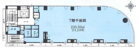 麹町ビル(旧:HAKUWAビル) 2階 平面図
