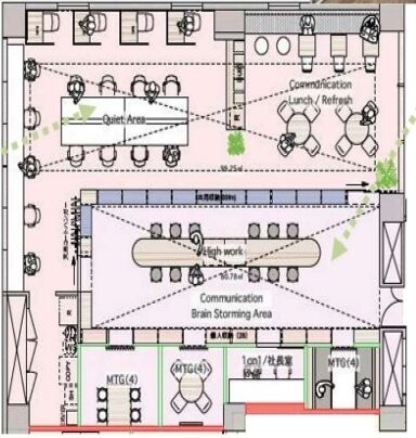 KDX飯田橋ビル(4階~6階:KDX-TurnKey Office) 6階603 平面図