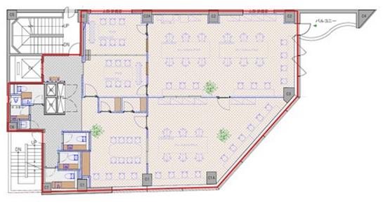 WORK VILLA SHIBAKOEN 5階 平面図
