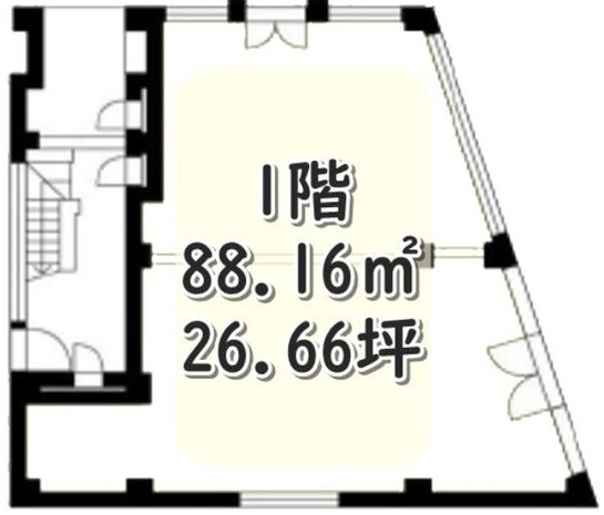 feel参宮橋 1階 平面図