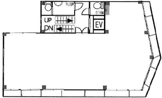 フサカビル 3階 平面図