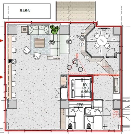 GRAN DUO神山町(グランデュオ神山町) 3階 平面図