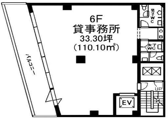 スギタビル 6階 平面図