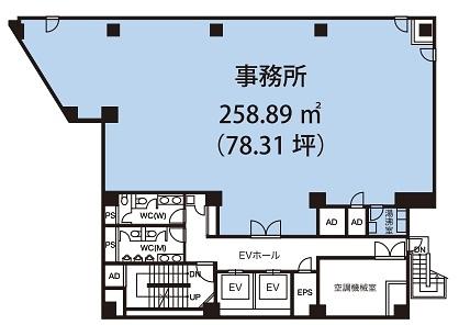 藤久ビル東1号館 8階 平面図