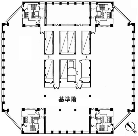 東京オペラシティ 37階 平面図