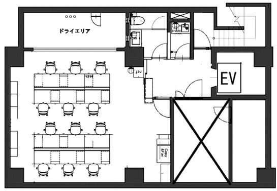 TQ蛎殻町(旧:BRICK GATE 日本橋蛎殻町) 地下1階 平面図