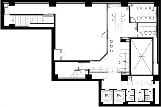 仲御徒町フロントビル(旧:ヒューリック仲御徒町ビル) 地下1階 平面図