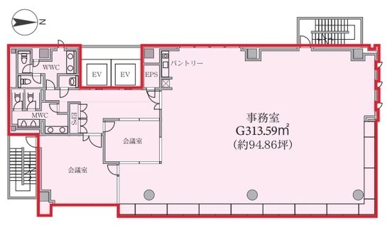CIRCLES with 島津山(旧:島津山PREX) 5階 平面図