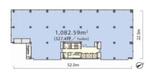 虎ノ門40MTビル 9階 平面図