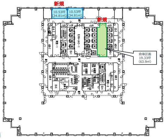 品川グランドセントラルタワー 24階 平面図