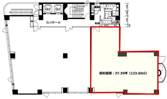 五反田HSビル 9階 平面図