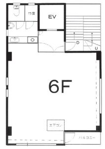 第19大協ビル 6階 平面図