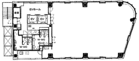 アポロタワー日本橋（旧：KLL日本橋ビル） 6階 平面図