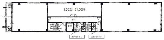 第六セイコービル（第6セイコービル） 2階202 平面図