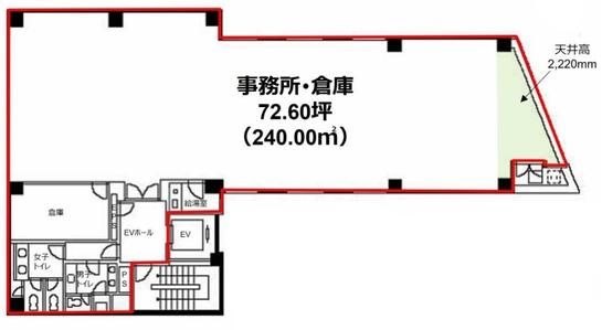 Daiwa神田須田町ビル（旧：プライム神田ビル） 8階 平面図