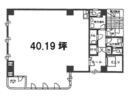 西池本田ビル 8階 平面図