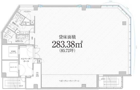 PMO新橋Ⅱ 11階 平面図