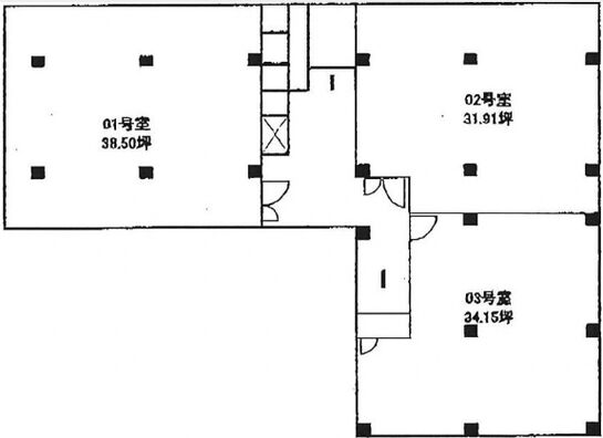 六本木福吉町ビル 2階203 平面図