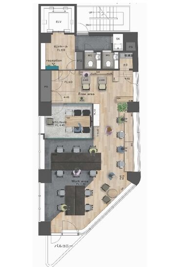 いちご中目黒ビル(旧:中目黒青葉台ビル) 9階 平面図