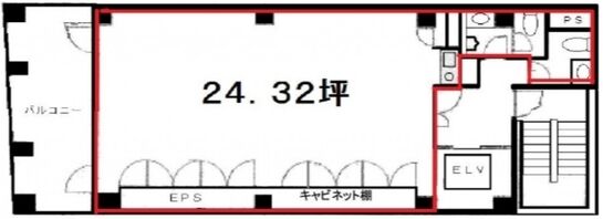 タチバナ日比谷ビル（旧：マーカスオービットビル） 9階 平面図