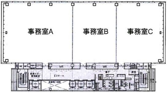 大崎ウィズタワー 8階A 平面図