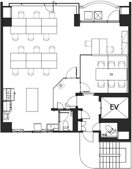 靖国外苑ビル（旧：川内ビル） 3階 平面図