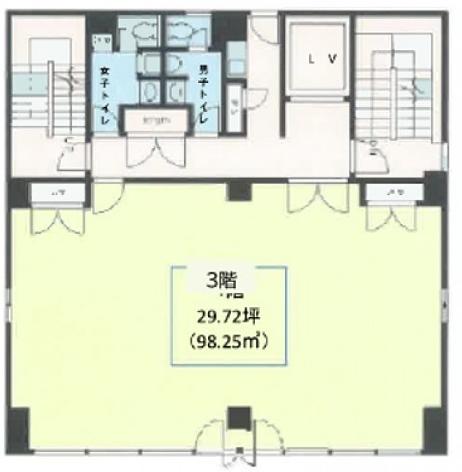 あさひ墨田ビル 3階 平面図